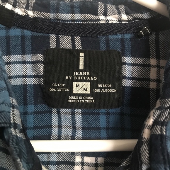 4 for $20 SALE Blue flannel shirt medium - Picture 2 of 3